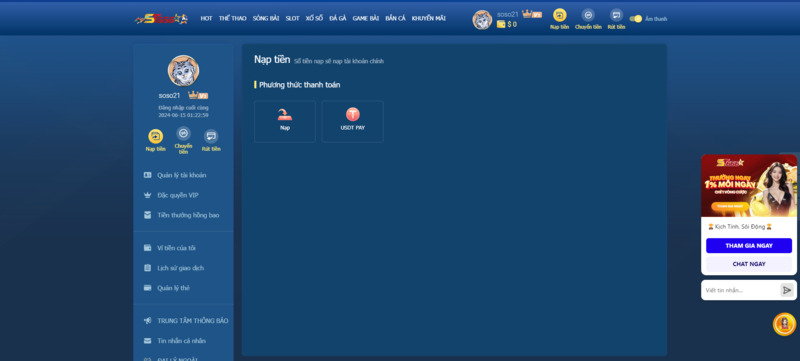 Hướng Dẫn Quy Trình Nạp Tiền ST666 Cực Chi Tiết Cho Người Chơi