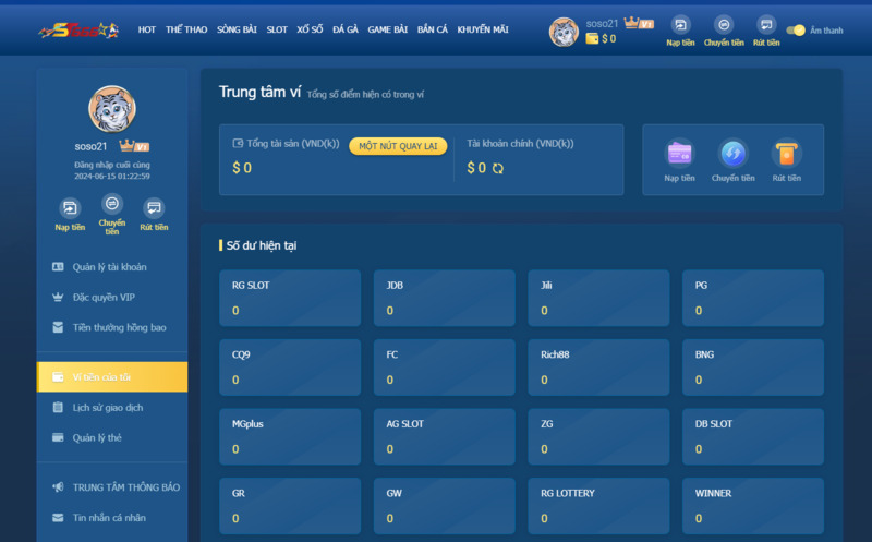 Nạp tiền ST666 bằng thẻ